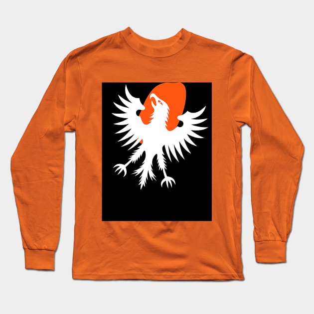 Phoenix Rising Sun (white hawk, eagle, falcon) Long Sleeve T-Shirt by PersianFMts